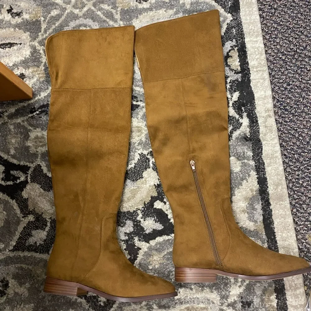J. Crew Factory Over-the-knee microsuede boots Item AG056*